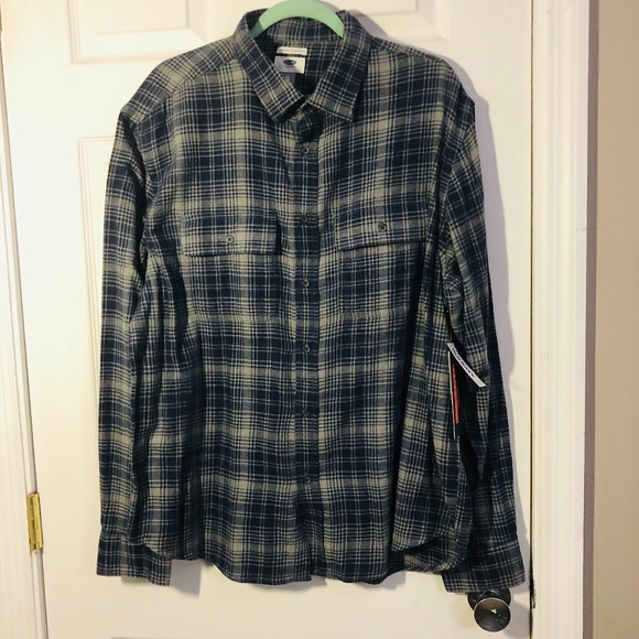 Old Navy Other - Men's Old Navy Blue & Gray Plaid Flannel NWT